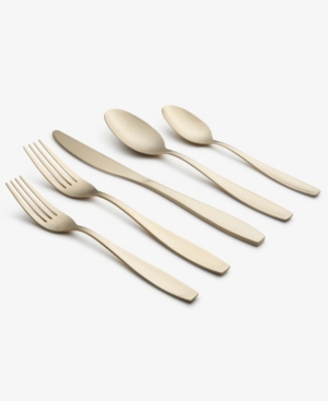 Cambridge January Satin 20-piece Flatware Set, Service For 4 In Champagne Gold- Tone