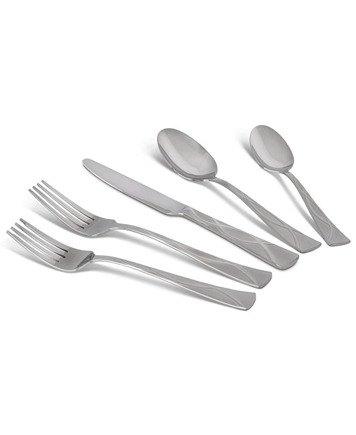 Kitchinox Willow Sand 20 Piece Flatware Set, Service for 4 Macy's