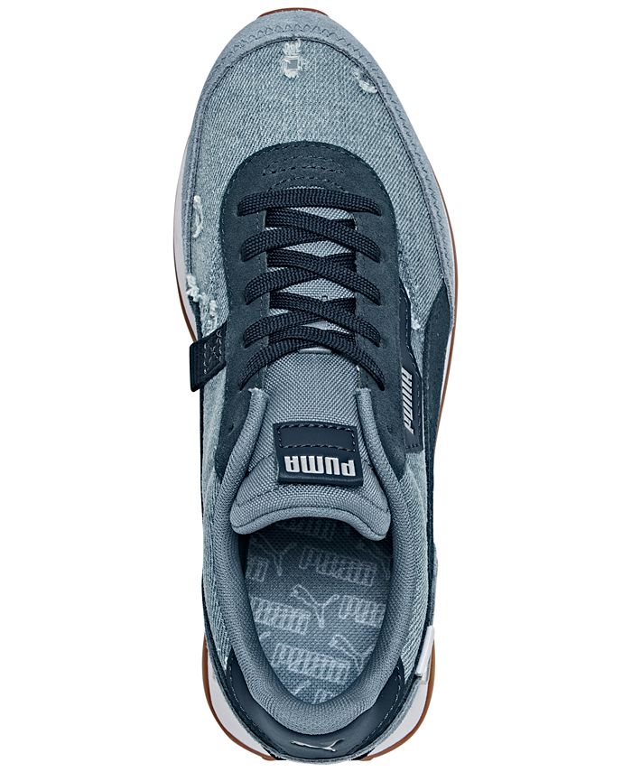 women's puma cruise rider denim casual shoes
