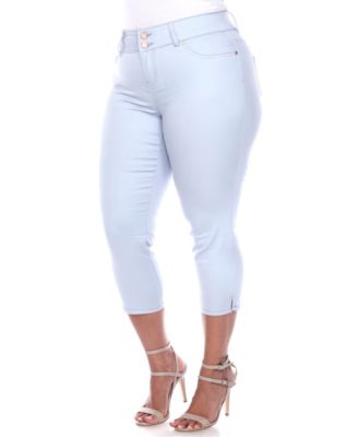 Plus Size Capri Jeans