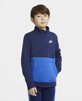 Nike Big Boys Sportswear Club Zipper Top - Macy's