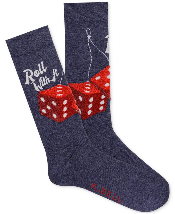 K. Bell Socks Men's Fuzzy Dice Socks Macy's