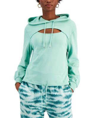 front cut out hoodie