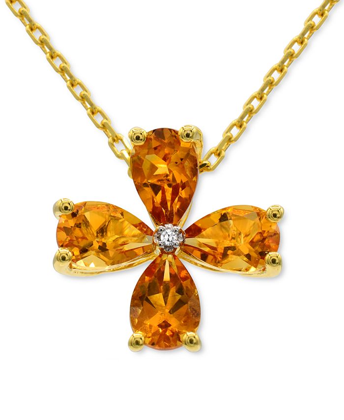 Macys deals citrine necklace