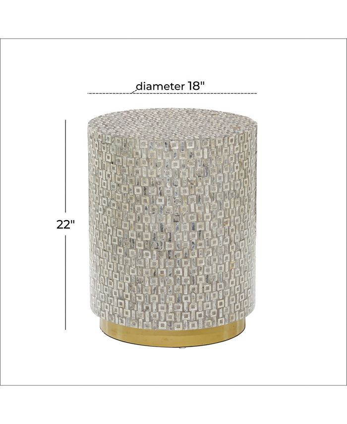 Rosemary Lane Mother of Pearl Contemporary Accent Table - Macy's