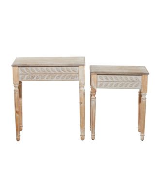 Farmhouse Accent Table, Set of 2