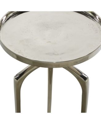 Contemporary Round Raised Edge Accent Table