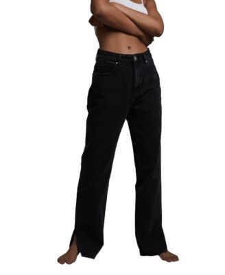 COTTON ON Women's Straight Split Jeans 