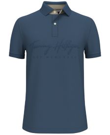 Men's Custom-Fit TH Flex Bain Embroidered Logo Polo Shirt