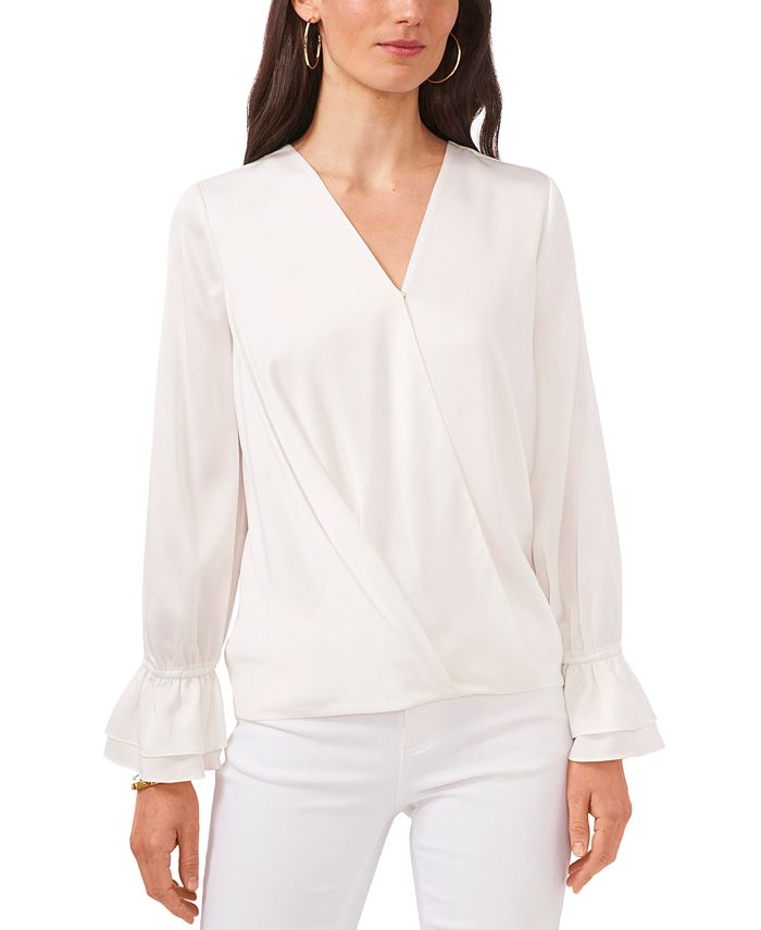 Vince Camuto Plus Size Bell-Sleeve Top & Reviews - Tops - Women - Macy's