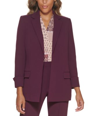 Calvin Klein - Open-Front Roll-Cuff Jacket