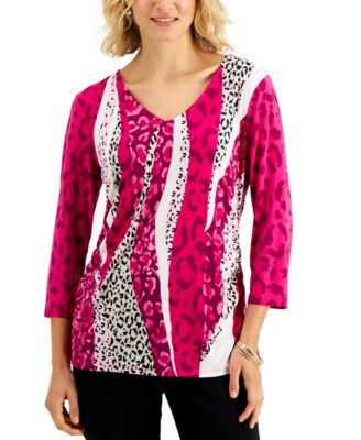 macy's petite women's blouses