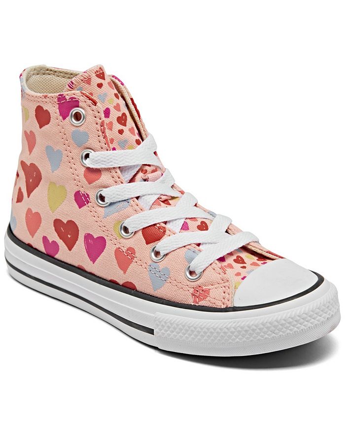 Converse Little Girls Chuck Taylor All Star Hi Always On Hearts Casual ...