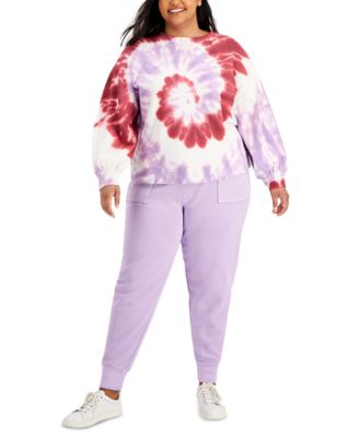 plus tie dye sweatshirt