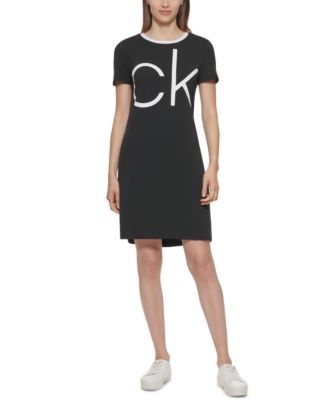Calvin Klein - Logo-Print T-Shirt Dress