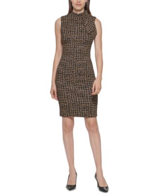 Calvin Klein - Petite Millennium Check Sheath Dress