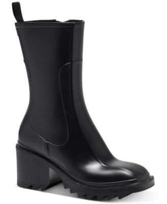 lug sole rain boots