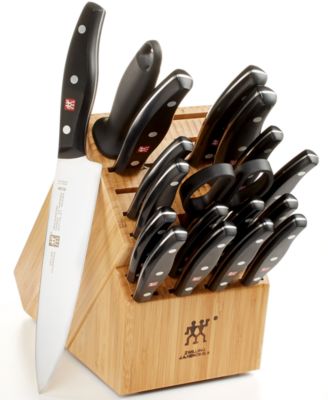 J.A. Henckels Twin Signature 19 Piece Kitchen Cutlery Knife Block Set