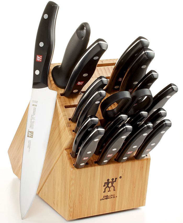 Zwilling J.A. Henckels Twin Signature 19 Piece Kitchen Cutlery Knife Block Set Macy's