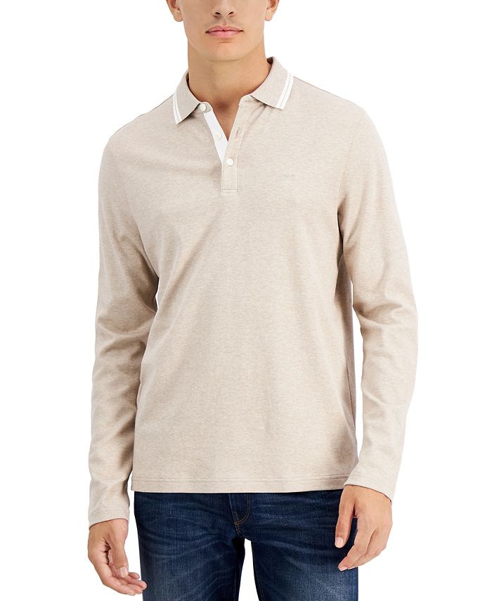Michael Kors Men's LongSleeve Greenwich Polo Shirt & Reviews Polos