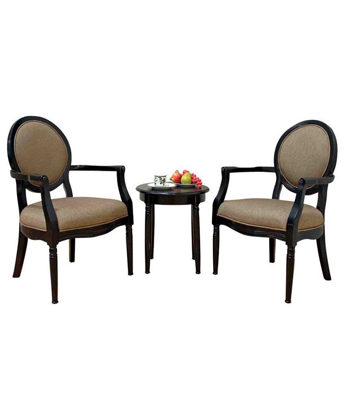 Best Master Furniture Khloe 3Piece Traditional Living Room Accent