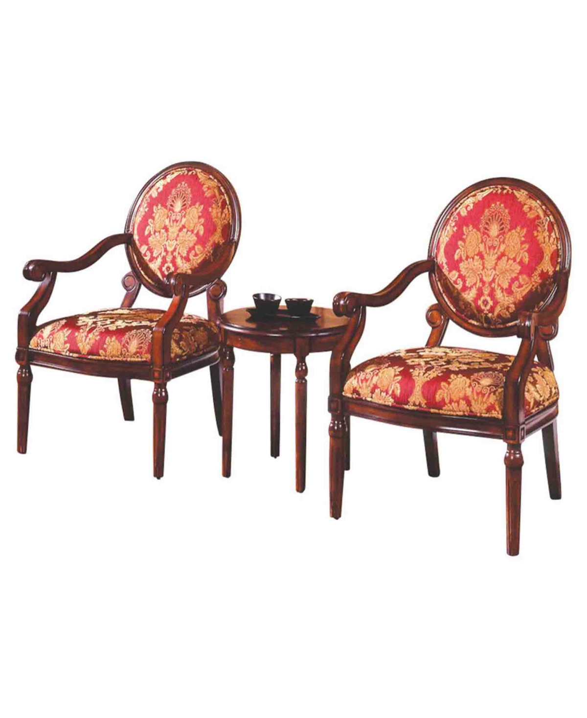 Best Master Furniture Khloe 3piece Traditional Living Room Accent