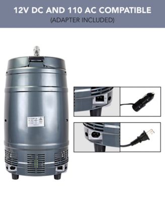 Koolatron Mini Beer Keg Cooler with Dual Taps, 5 L