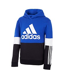 Little Boys Colorblock 3-Stripes Pullover Hoodie