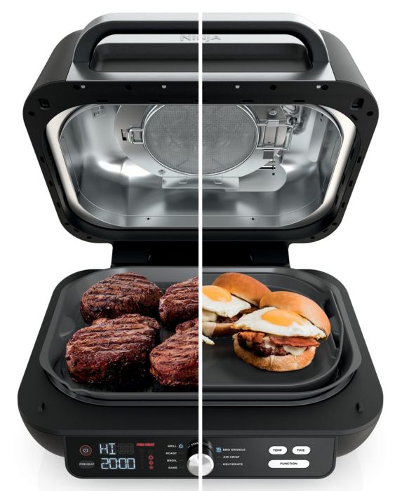 Ninja IG601 Foodi™ XL Pro Indoor Grill & Griddle, 4qt Air Fryer, Roast, Bake, Dehydrate