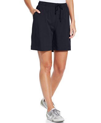 Karen Scott Sport Pull-On Knit Shorts