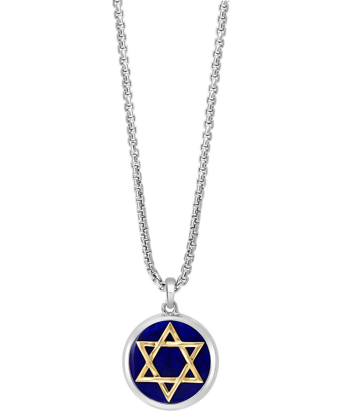 Mens white gold star of david necklace hotsell