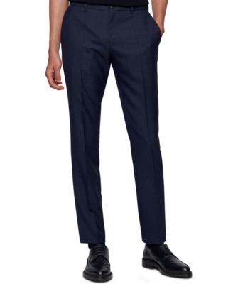 Hugo Boss - Men's Micro-Pattern Slim-Fit Trousers