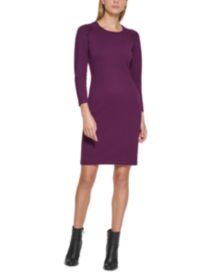 Puff-Sleeve Sweater Dress