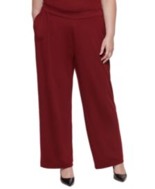 Plus Size French Terry Straight Leg Pants