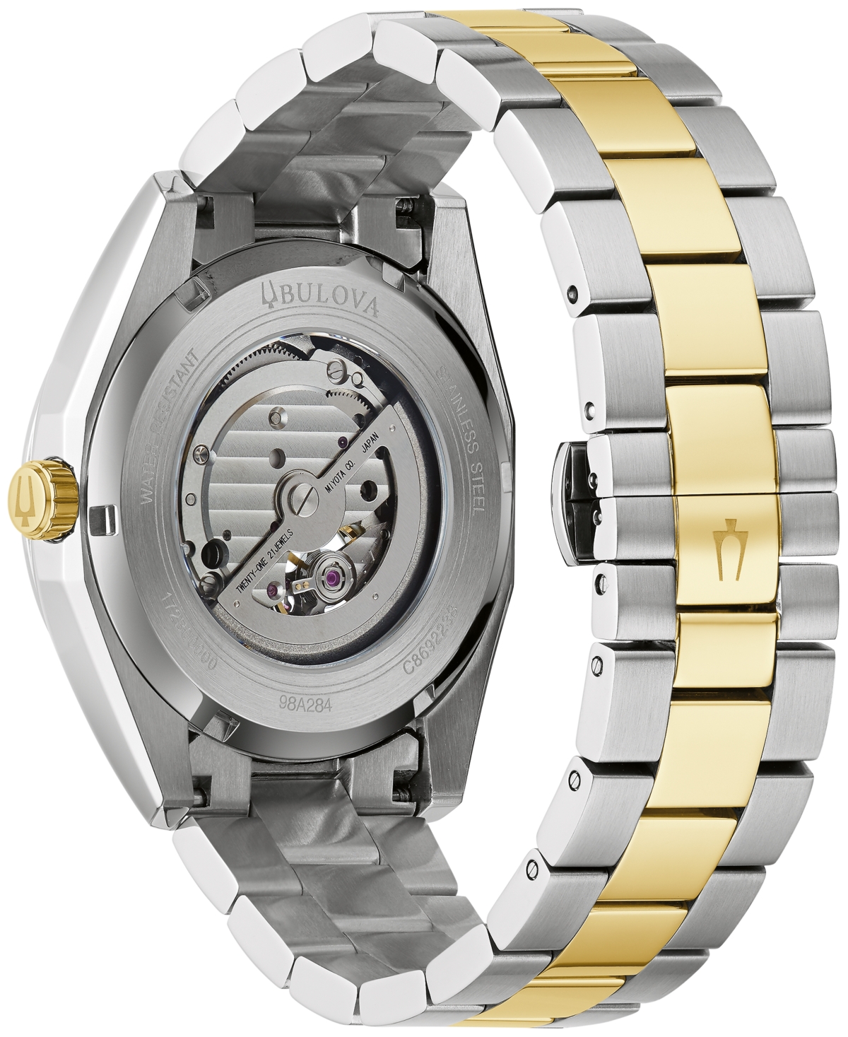 Bulova Men's Automatic Surveyor Gold-Tone Stainless Steel Bracelet Watch 42mm - Two-tone