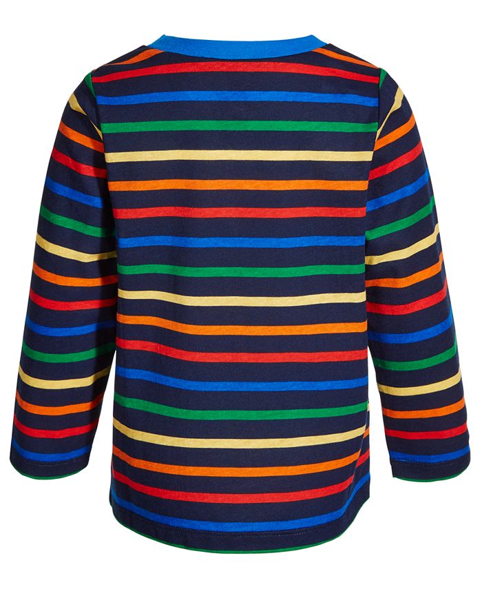 First Impressions Baby Boys LongSleeve Rainbow Days Henley Shirt