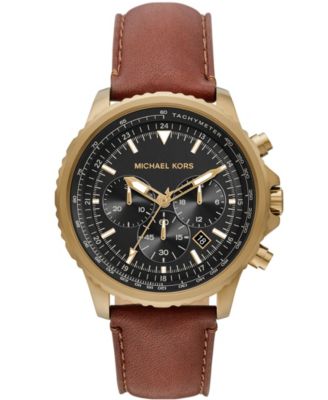 mk chocolate brown watch