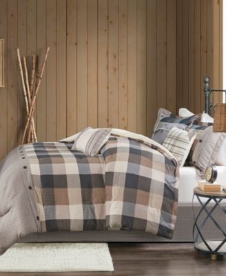 Ridge Herringbone 7-Pc. Comforter Set, Queen