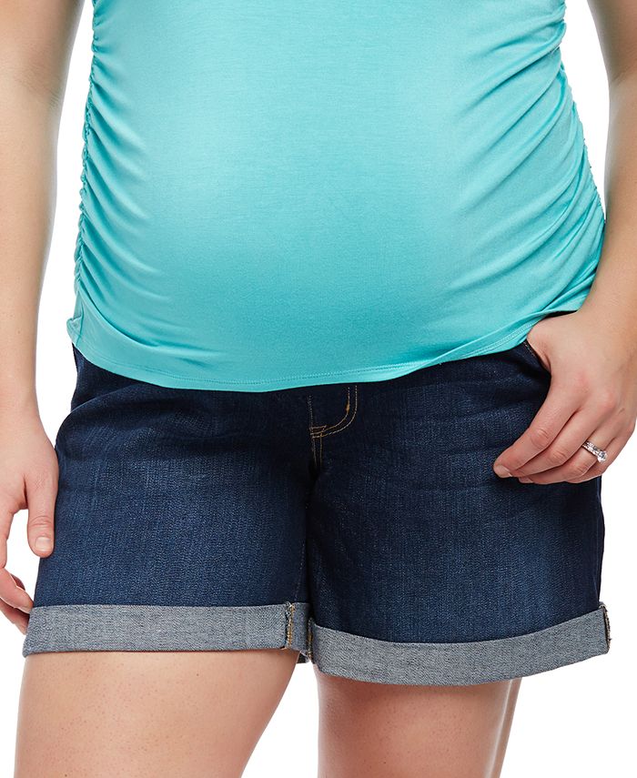 Motherhood Maternity Cuffed Denim Shorts Macy's