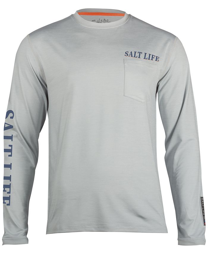 Salt Life Men's Hooked Tuna Badge Long-Sleeve T-Shirt - Macy's