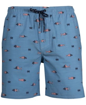 Salt Life - Men's Red, White & Blue Aqua Board Shorts
