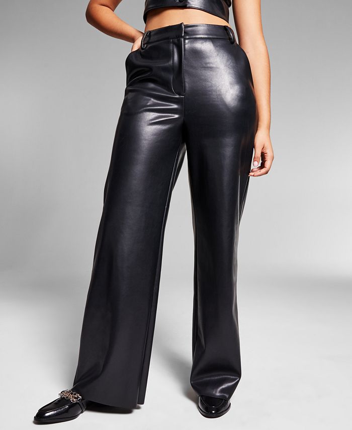 INC International Concepts Jeannie Mai X INC Iman Faux-Leather Pants ...