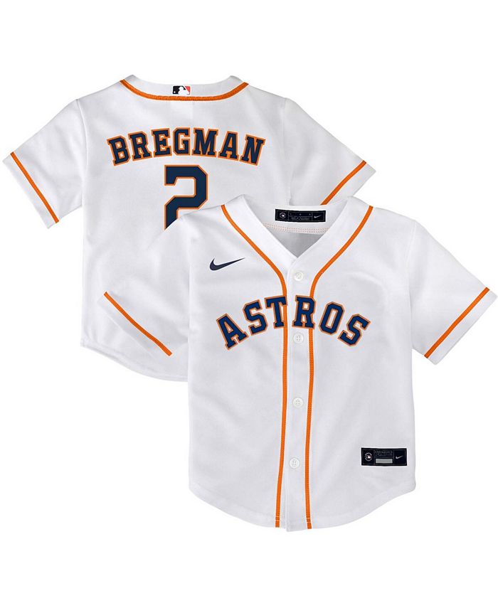 Personalized Men's Houston Astros Alex Bregman Custom Name White