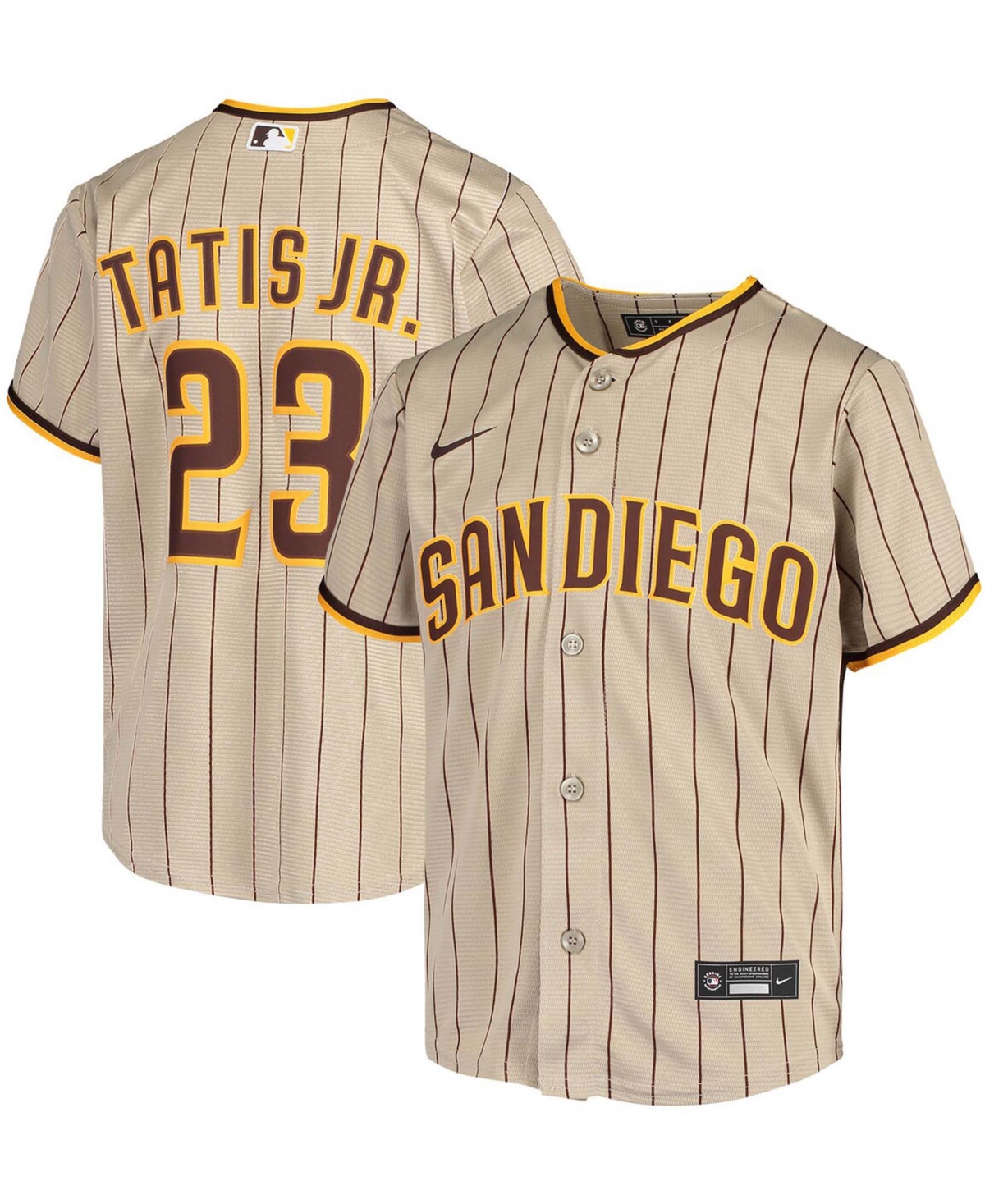 Nike Youth Boys and Girls Fernando Tatis Jr. Brown San Diego Padres