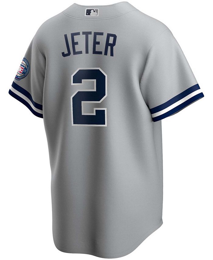 Nike Men's Derek Jeter Gray New York Yankees 2020 Hall of Fame ...