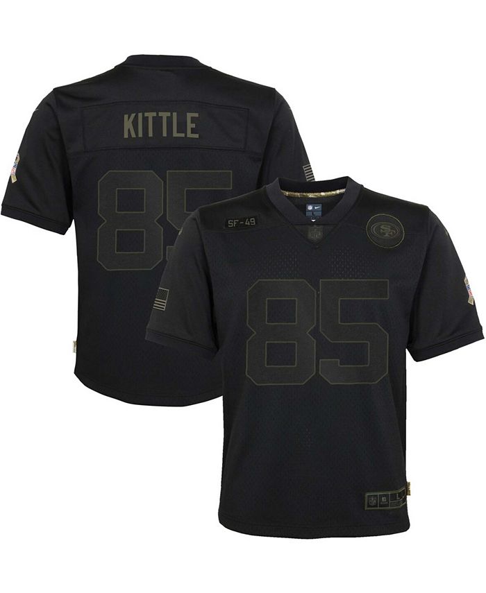 Nike Big Boys and Girls George Kittle Black San Francisco 49ers 2020 Salute  to Service Game Jersey - Macy's