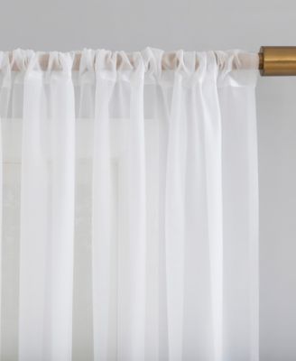 Mallory Sheer Voile Rod Pocket Curtain Panel