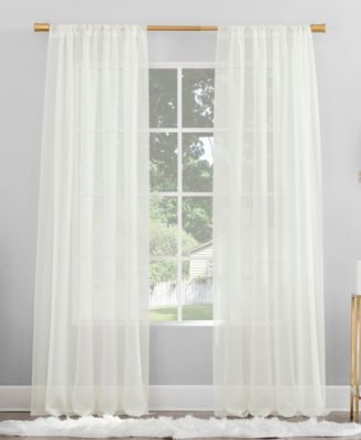 Mallory Sheer Voile Rod Pocket Curtain Panel