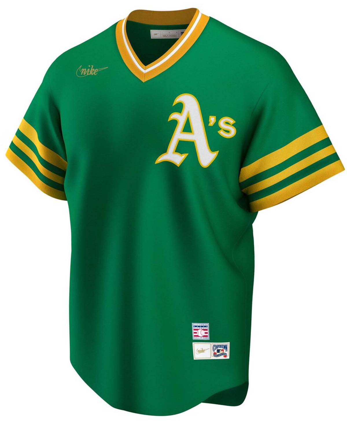 Men's Reggie JacksonOakland Athletics Road Cooperstown Collection Player Jersey - Kelly Green