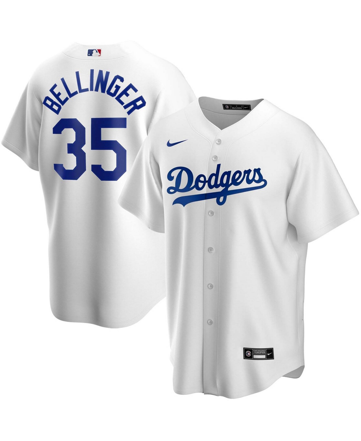 Men's Cody Bellinger White Los Angeles Dodgers Home Replica Player Name Jersey